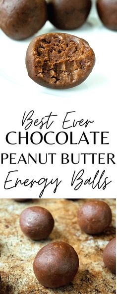 Chocolate Peanut Butter Energy Balls Black Bean Energy Balls, Chocolate Power Balls, Double Chocolate Energy Balls, Black Bean Protein Balls, Snickers Energy Balls, Protein Balls For Kids, Gluten Free Energy Balls, Power Balls Recipe, Peanut Butter Energy Balls Recipe