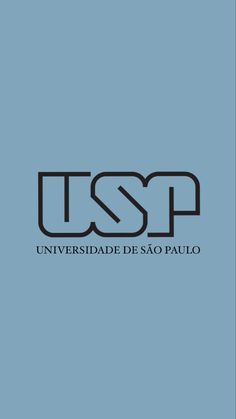 the usp logo is shown in black and white on a light blue background,