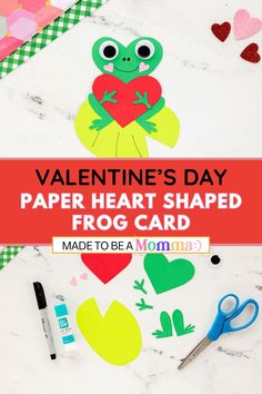 This Paper Heart Shaped Frog Craft is a simple craft centered around a simple heart shape. This activity is perfect for Valentine’s day or just because!