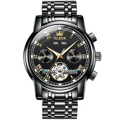 Upgraded Automatic Mechanical Watch Luminous Day-Date-Month-Year Display | LABONNI Mens Watches Citizen, Mechanical Watch Men, Mens Fashion Watches, Automatic Watches For Men, Hand Watch, Waterproof Watch, Men's Watches, Stainless Steel Band, Wristwatch Men