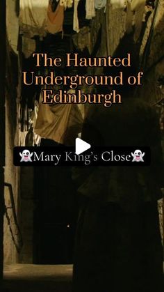 the cover of mary king's close novel, the haunted underground of edinburgh by mary king