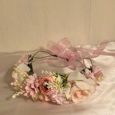 Beautiful Boho Flower Crown, Flower Headband By Catery. So Pretty For Wedding, Festival, Garden Party, New With Tags Httyd Wedding, Festival Garden Party, Garden Core, Festival Garden, Sweet Sixteen Birthday Party Ideas, Pink Quince, Pink Flower Crown, Crown Aesthetic