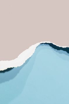 an abstract photo of blue water with white foam on the bottom and light grey background