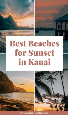 the best beaches for sunset in kauai