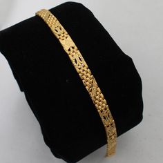 "Beautiful yellow gold bracelet Gold Purity- 22k yellow Gold Length - 8.5 inches approx Width - 0.6 cm Weight- 17.06 grams approx Payment Policy We accept payment through PayPal only, Payment should be made within 7 days of purchase. If you are experiencing some difficulty in paying through PayPal and need additional time, please contact us. Delivery Time Item will be Shipped Within 1-2 Days after payment is cleared The delivery time usually takes 11 to 23 days, depending which country & loc Gold Bracelets For Men With Grams, Gold Bracelet Mens, Bracelets Design For Men, Braslet Gold For Men Unique, Man Chains Gold, Mens Bracelet Designs Gold, Men’s Gold Bracelet Designs, Men Gold Bracelet Design Indian, Braslet Gold For Men Latest