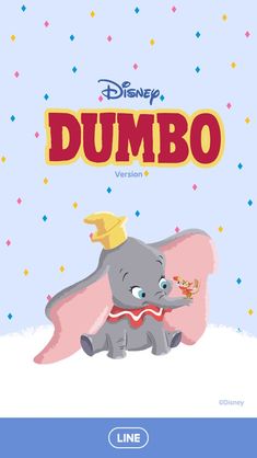 the dumbo movie poster with an elephant