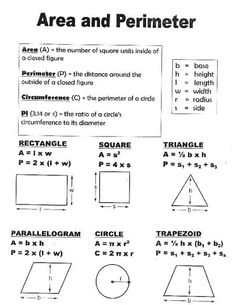 area and perimeter worksheet