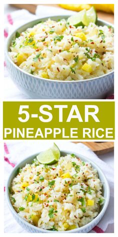 this 5 - star pineapple rice recipe is the perfect side dish for any meal