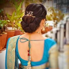 30-Best-Hairstyles-for-Reception-Tikli.in Bun Hairstyles For Saree, Hairstyles For Reception, Hairstyles For Saree, Indian Bun Hairstyles, Wedding Reception Hairstyles, Reception Hairstyles, Bridal Hairstyle Indian Wedding