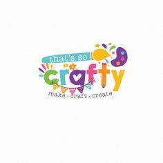 the logo for that's so crafty make and craft create, which has been designed