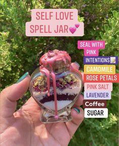 Spells With Lavender, Lavender Spell Jar, Witch Bottle Spells, Love Spell Jar, Self Love Spell, Shadow Book, Wicca Recipes, Spell Bottles, Witch Things