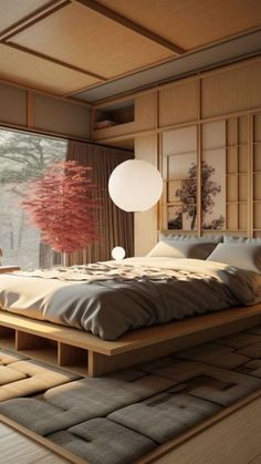 Japan Style Interior Bedroom, Japanes Style Living Room, Asian Zen Interior Design Bedroom, Japan Zen Interior, Japanese Sleeping Room, Japanese Bedroom Style, Japanese Styled Bedroom, Japan Bedroom Ideas, Japanese Home Interior Modern