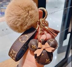 #ad Luxury Car KeyChains Mickey Keychain with Poms And Strap Fashion Mickey Keychain Keychain With Tassel, Strap Keychain, Girls Boutique, Ball Pendant, Car Keychain, Luxury Car, Jewelry Holder, Family Gifts, Wrist Strap