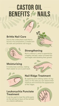 Castor Oil Benefits Skin, Castor Oil Uses, Nail Ridges, Castor Oil For Hair