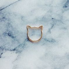 anillo en forma de gato Gold Cat Ring, Heart Cats, Ring Everyday, Heart Rings, Gold Rings Simple, Everyday Ring, Gold Rings Jewelry, Simple Ring