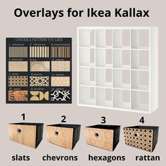 the instructions for how to use ikea kallax in your home decorating project