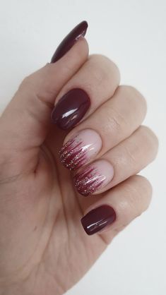 Winter Nails, Autumnal Nails, Spring Nail Art, Autumn Nails, Elegant Nails, Long Acrylic Nails, Diy Nails, Red Nails