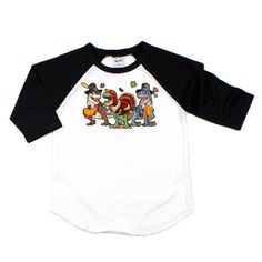 Dinosaur Thanksgiving, Boys Thanksgiving Shirts, Dinosaur Tshirt, Black Sleeves, Dinosaur Shirt, Raglan Shirt, Thanksgiving Shirt, Birthday Tshirts, Raglan Shirts