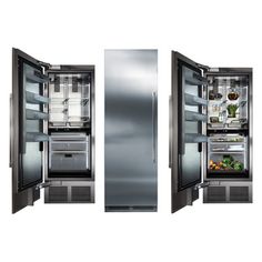 Enough with the plastic interiors and crisper drawers that don’t actually keep greens crisper. It’s time for genuine quality and performance. Perlick Door Swing Orientation: Left Handed | Perlick 30" Counter Depth All-Refrigerator 16.6 cu. ft. 83.69 H x 30.0 W x 24.0 D | 83.69" H X 30" W X 24" D | Wayfair CR30R12L Produce Bin, Column Refrigerator, Theatre Lighting, Commercial Bar, Commercial Refrigerators, Kitchen Appliances Refrigerators, Kitchen Gear, Built In Refrigerator, Stainless Steel Pans