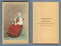 Suède, Costume traditionnel suédois, CDV par F. Renard CDV vintage albumen. T | eBay