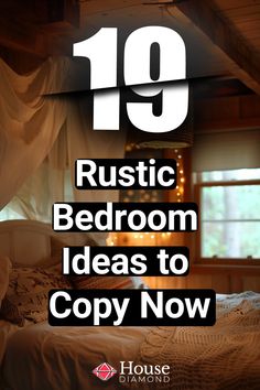 rustic bedroom ideas Rustic Headboards For Beds, Master Bedrooms Ideas Cozy, Rustic Romantic Home Decor, Rustic Guys Bedroom, Bedroom Design With Wooden Bed, Man Cave Ideas Bedroom, Wooden Wall Headboard, Unique Bedrooms For Adults, Wood Accent Wall Master Bed