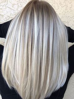 Silver Hair Highlights, Silver White Hair, Grey Blonde Hair, Grey Blonde, Icy Blonde Hair, Silver Blonde Hair, Silver Hair Color, Silver Grey Hair, Silver Blonde