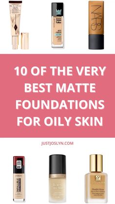 Looking for the best matte foundation for oily skin? Check out this list of the best foundations for oily skin. Whether you’re looking for a full coverage foundation for oily skin or a drugstore foundation for oily skin, you will find the best matte foundation that will keep you shine-free from morning to night! Best Foundations For Oily Skin, Matte Foundation For Oily Skin, Drugstore Foundation For Oily Skin, Best Matte Foundation, Foundations For Oily Skin, Best Foundation For Oily Skin, Products For Oily Skin, Bronze Makeup Look, It Cosmetics Cc Cream