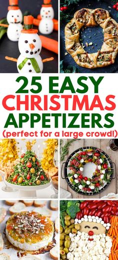 Easy Christmas Appetizers – These are the all time favorite Christmas appetizer recipes sure to please the holiday crowd! Easy Christmas finger foods that will keep your holiday party moving. Christmas party food, Christmas appetizers easy, holiday appetizers, Christmas snacks, Christmas snacks easy. Work Christmas Party Appetizers, Xmas Recipes Appetizers, Christmas Party Appies, Festive Christmas Food Ideas, Ideas For Appetizers For Party, Christmas Appetizers On A Stick, Christmas Theme Appetizers Party, Snacks For Christmas Party For Kids, Finger Food Christmas Ideas