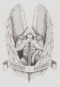 Archangel Tattoo by spacemunky1979.deviantart.com on @DeviantArt Guardian Angel Tattoo, Angel Gabriel, Archangel Gabriel