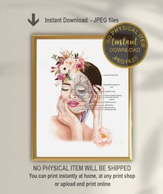 Facial Arteries and Veins Art, Aesthetics Clinic Decor, Esthetician Decor, Med Spa Decor, Esthetician Art, Dermatology Clinic, Printable Art  INSTANT DOWNLOAD  ---------------------------------------------- No physical item will be shipped. You will receive digital files to print on your own. - You can print it on paper, t-shirt, mug, canvas, etc. - You don't need to wait for the delivery, you receive the file instantly after payment - The printable is cheaper than the finished print. - You can Med Spa Art, Spa Wall Art, Botox Room Decor, Dermatology Clinic Interior Design, Beauty Clinic Wall Art, Cosmetic Clinic Interior Design, Skin Clinic Interior Design, Aesthetic Dermatology Clinic, Med Spa Design