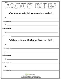 Parenting Worksheets, Kids Worksheet, Family Communication, Family Worksheet, Marriage Therapy