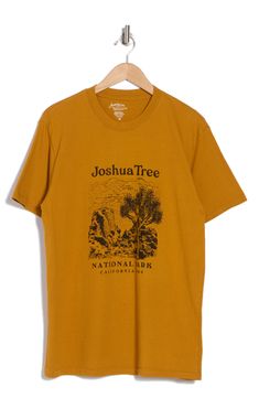 Get outdoors in this retro Joshua Tree National Park graphic T-shirt constructed from soft, breathable cotton jersey. 29" length (size Medium) Crewneck Short sleeves 100% cotton Machine wash, tumble dry Imported National Park Graphic, Tree Graphic, Tom Ford Sunglasses, Joshua Tree National Park, Tree Shirt, Flip Flop Slippers, Get Outdoors, Sweaters And Leggings, American Shirts