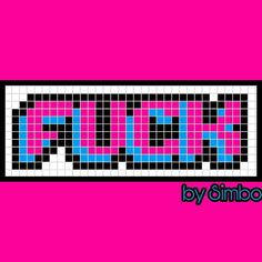 a pink background with the word quiz spelled in blue and pink squares on it's side