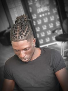 Braids For Dreads Men, Men Locs Hairstyles Black Man Updo, Dreads Updo Styles Men, Halo Loc Styles Men, Short Dread Styles For Men Shaved Sides, High Top Locs Styles For Men, Locs With Shaved Sides Men, Professional Dreadlock Hairstyles Men, Barrel Twist Dreads Men High Top