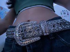 Sparkly Belts, Belt Western, 2000s Clothes, Cowboy Belt, Belt For Men