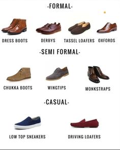 Men's shoe styles - What's your favorite? #footwear #styleinspiration #shoefashion #dapper #shoegazing #shoegaze #men #shopnow #shoes Shoe Infographic, Trending Shoes For Men, Best Sandals For Men, Gents Shoes, Men Fashion Casual Shirts, Best Shoes For Men