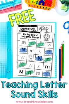 the free teaching letter sound worksheet is perfect for kids to practice their handwriting skills