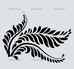 a black and white floral design on a gray background with the word stock illustration below