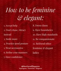 How To Be Feminine, Be Feminine, Feminine Quotes, Self Confidence Tips, Confidence Tips, Positive Self Affirmations