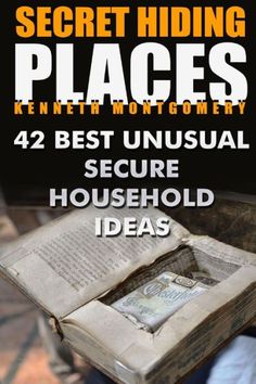 Secret Hiding Places: 42 Best Unusual Secure Household Ideas The last thing that we want to think about is the possibility of our homes getting broken into, but when you look at the reality of seventy-four percent of violent crimes in the United States in 2013 were break-ins you need to take this seriously. In order to help to protect your personal and precious items from being stolen, you need to take some steps to securing areas where you can store them safely out of harms way. So to help you to accomplish this task this book will offer you great tips and suggestions on ways that you can help to keep your precious belongings hidden from evil eyes. You can learn how to create secret hidden areas within your home to house your priceless items. In this book I have collected a number of diff Secret Hiding Places, Survival Skills Life Hacks, Secret Storage, Cool Wood Projects, Secret Compartment, Emergency Prepping, Hiding Places, In Case Of Emergency, Survival Tips