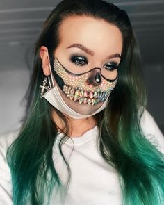 Skull Mask, Halloween 2020, Halloween Face, Face Makeup, Halloween Face Makeup, Mask, Fashion Outfits, Halloween, Makeup