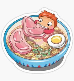 an image of a bowl of food with meat and eggs on it, in the japanese language