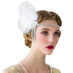 Season:All Seasons; Gender:Women's; What's in the box:Headband; Types:Flapper Headband; Style:The Great Gatsby,1920s; Occasion:Halloween; Material:Feather; Age Group:Adults'; Characters:The Great Gatsby; Design:Feather; Listing Date:10/10/2023 Peacock Headband, Flapper Outfit, Flapper Girls, Gatsby Headpiece, Flapper Headpiece, Gatsby Costume, 1920s Headpiece, Headpiece Accessories, Rhinestone Headpiece