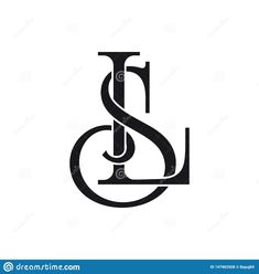 the letter s is inscribed in black and white