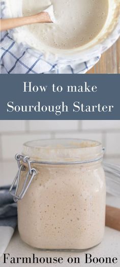 how to make sourdough starter in a mason jar