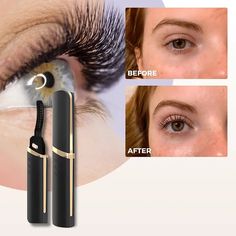 Heated Eyelash Curler Security Safe, Lash Curler, Saving Time, Eyelash Curler, Perfect Curls, Friendly Design, Maquillaje De Ojos