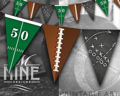 an image of a football themed party banner