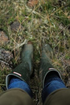 Hunter Wellies, Land Girls, Rubber Boots, Simple Living, Simple Life, Hunter Green