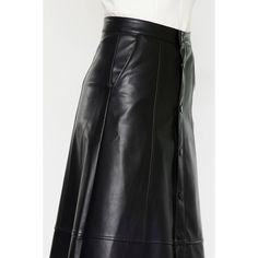 Introducing our Vegan Black Leather Skirt - a stylish and sustainable alternative to traditional leather skirts. Made from 100% faux leather, this skirt offers the same look and feel as real leather while being cruelty-free. Upgrade your wardrobe with this versatile and eco-friendly piece. Upgrade your wardrobe with our Vegan Black Leather Skirt! Made with high-quality materials, this skirt is perfect for any occasion. Elevate your style and make a statement while being environmentally conscious Faux Leather Knee-length Skirt For Work, Relaxed Knee-length Leather Skirt, Black Leather Skirt With Zipper Closure, Leather Knee-length Lined Skirt, Black Leather Knee-length Skirt, Black Leather Skirt, Leather Skirts, Black Leather Skirts, Denim Accessories