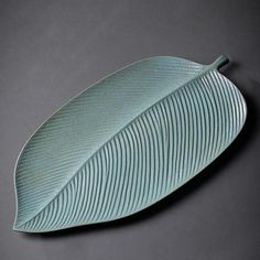 Leaf-shaped Ceramic Tea Serving Tray Slab Ceramics, Gold Wall Decor, Leaf Plates, Cement Crafts